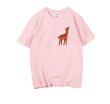 画像4: loose  round neck  Bambi  printing short-sleeved T-shirt 　バンビプリントオーバーサイズTシャツユニセックス男女兼用 (4)