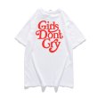 画像1: round neck girls don't cry  printing short-sleeved T-shirt girl don't cry ガールズドントクライ プリントTシャツユニセックス男女兼用 (1)