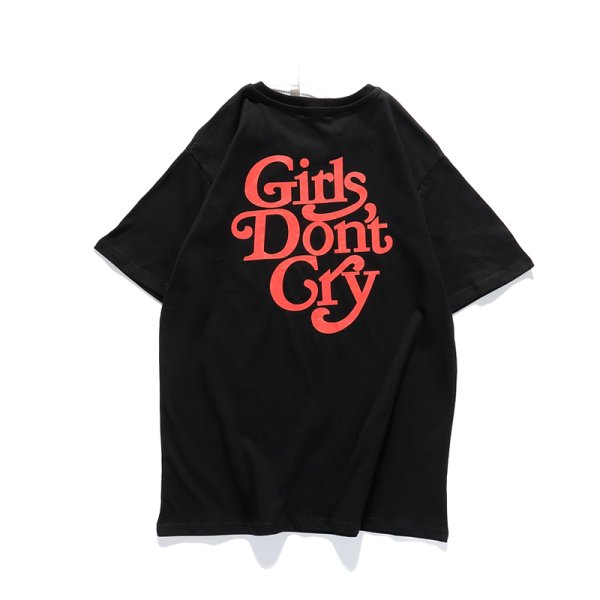round neck girls don't cry printing short-sleeved T-shirt girl don't