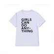 画像2: GIRLS CAN DO ANY THING slogan short sleeve T-shirt    GIRLS CAN DO ANY THING ロゴ半袖Tシャツ　ユニセックス男女兼用 (2)