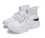 画像5:   men's high-top socks shoes  sneakers  　レースアップハイトップソックススニーカー  (5)