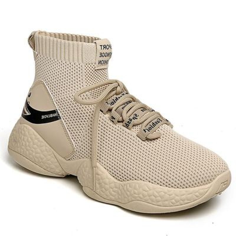 画像10:   men's high-top socks shoes  sneakers  　レースアップハイトップソックススニーカー  (10)