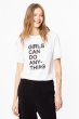 画像11: GIRLS CAN DO ANY THING slogan short sleeve T-shirt    GIRLS CAN DO ANY THING ロゴ半袖Tシャツ　ユニセックス男女兼用 (11)