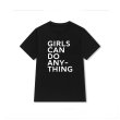 画像4: GIRLS CAN DO ANY THING slogan short sleeve T-shirt    GIRLS CAN DO ANY THING ロゴ半袖Tシャツ　ユニセックス男女兼用 (4)