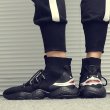 画像7:   men's high-top socks shoes  sneakers  　レースアップハイトップソックススニーカー  (7)