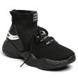 画像2:   men's high-top socks shoes  sneakers  　レースアップハイトップソックススニーカー  (2)