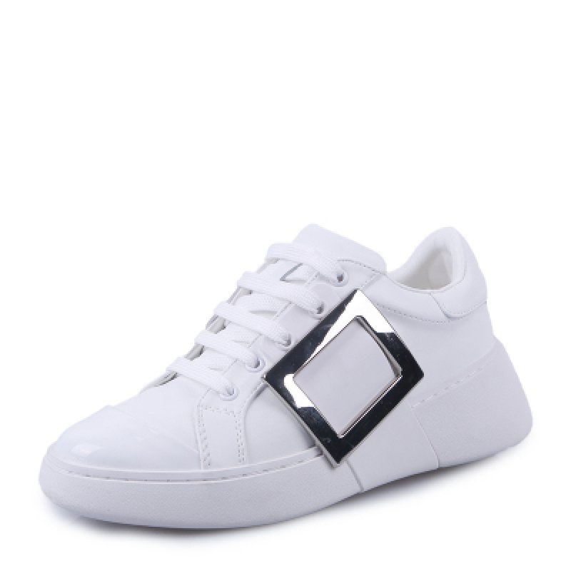 画像4: women'sSkate lacquer buckle lace up sneakers スケート ラッカー バックルレースアップスニーカー (4)