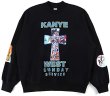 画像2: NAGRI Kanye West Hip Hop Sweatshirt Long Sleeve T-Shirt Hoodies Cotton Black　ヒップホップスウェットシャツオーバートップスウェットユニセックス男女兼用 (2)