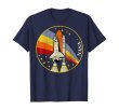 画像1:  NASA Shuttle Launch Into Rainbow Graphic T-Shirt C1　　ナサNASA レインボーグラフィックTシャツC ユニセックス男女兼用 (1)