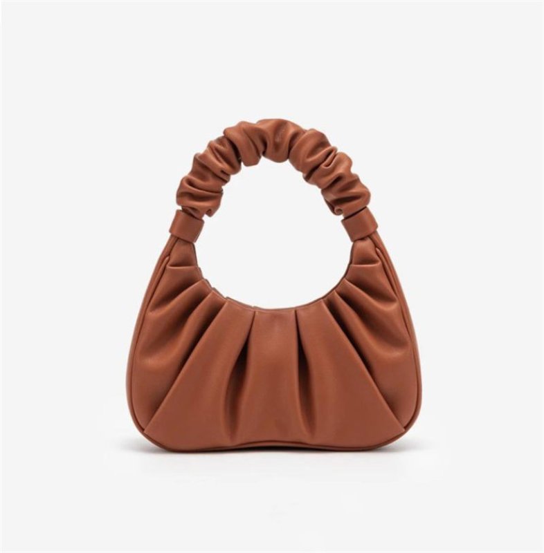 画像5: Woman’s wrinkle decoration hand bag shoulder armpit bag  tote Messenger Bag ギャザートート ショルダーバッグ (5)