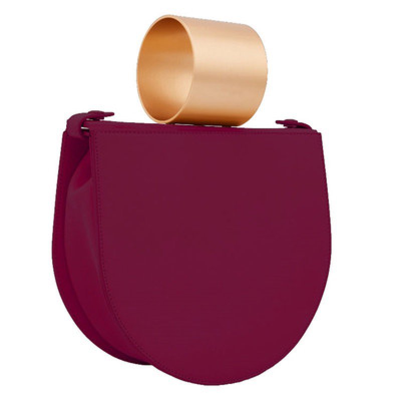 画像2: Woman’s metal bracelet single shoulder strap saddle bag  金属ブレスレットシングルショルダーストラップサドルバッグ トートバッグ (2)