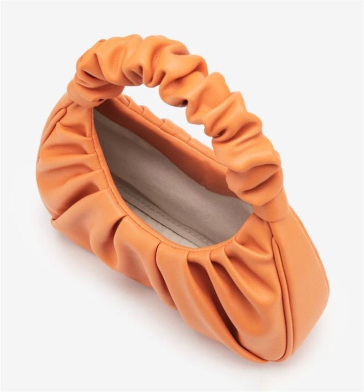 画像11: Woman’s wrinkle decoration hand bag shoulder armpit bag  tote Messenger Bag ギャザートート ショルダーバッグ (11)