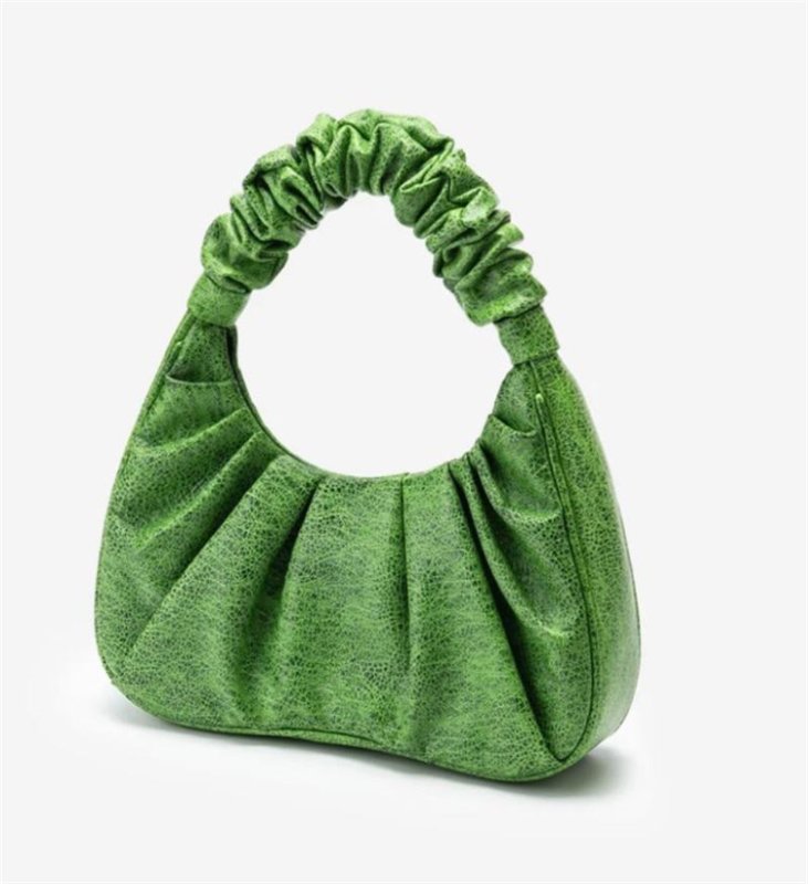 画像7: Woman’s wrinkle decoration hand bag shoulder armpit bag  tote Messenger Bag ギャザートート ショルダーバッグ (7)