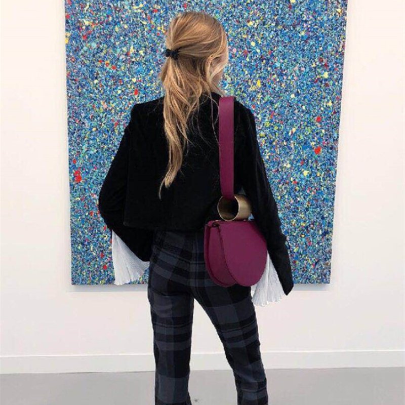 画像10: Woman’s metal bracelet single shoulder strap saddle bag  金属ブレスレットシングルショルダーストラップサドルバッグ トートバッグ (10)