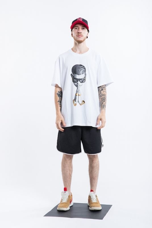 画像5:   NAGRI character head print print T-shirt men and women 半袖ヘッドプリントフォトプリントTシャツユニセックス男女兼用 (5)