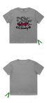 画像5:  hand-painted skateboard oversize loose T-shirt　　スケートボードペイントショートスリーブTシャツユニセックス男女兼用 (5)