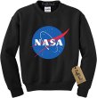 画像3: NuffSaid NASA Meatball Logo Worm Crewneck Sweatshirt Sweater Pullover - Unisex Crew　　NASA ナサ  ミートボールロゴワームクルーネックスウェットセータープルオーバー-ユニセックス男女兼用 (3)