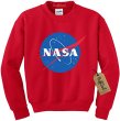 画像4: NuffSaid NASA Meatball Logo Worm Crewneck Sweatshirt Sweater Pullover - Unisex Crew　　NASA ナサ  ミートボールロゴワームクルーネックスウェットセータープルオーバー-ユニセックス男女兼用 (4)