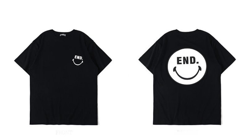 画像3: END smiley foam printing men's short-sleeved T-shirt　エンドスマイリーＴシャツユニセックス男女兼用 (3)