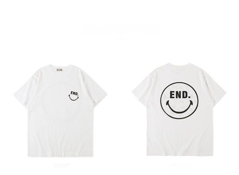 画像4: END smiley foam printing men's short-sleeved T-shirt　エンドスマイリーＴシャツユニセックス男女兼用 (4)