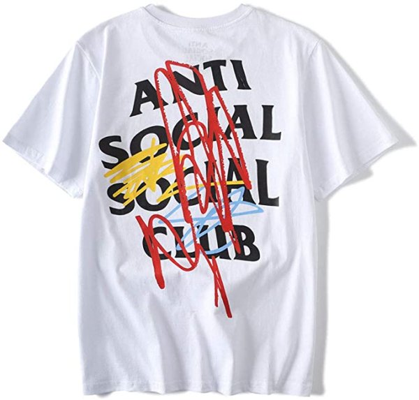 画像1: QYS Anti Social Social Club Kanye West ASSC T ShirtShort SleeT Shirt QYSアンチソーシャルソーシャルクラブ Tシャツユニセックス男女兼用 (1)