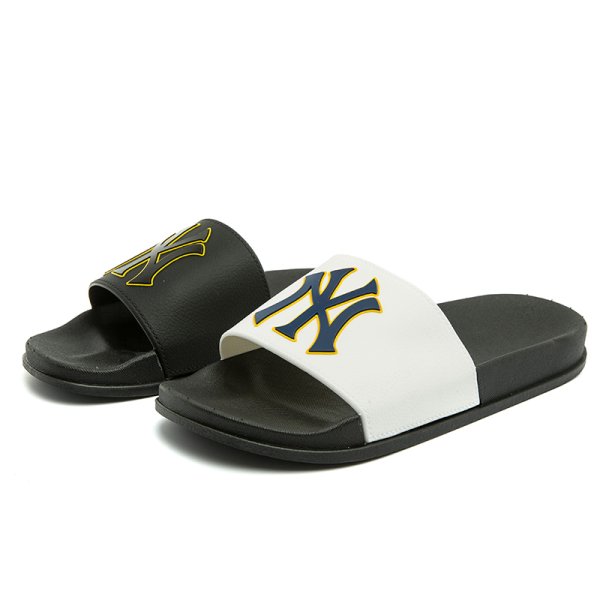 画像1: men's Yankees slippers flip flops  soft bottom sandals slippers   プラットフォームフリップフロップNYサンダルシャワーサンダル ビーチサンダル　ユニセックス男女兼用　 (1)