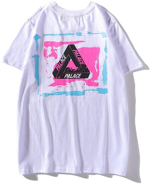 画像1: Tshirt|Short Sleeve T Shirt Universal Studios Neon Gradient Earth Triangle Skateboard Men Women　　　QYS ネオングラデーションアーストライアングルスケートボード Ｔシャツユニセックス男女兼用 (1)