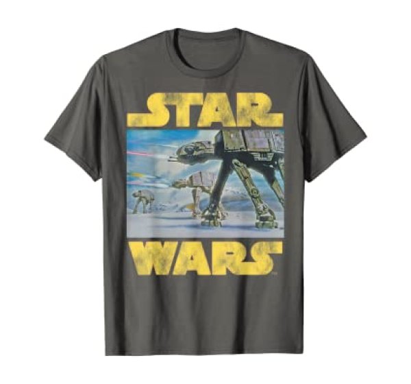 画像1: Star Wars Vintage Imperial AT-AT Battle of Hoth T-Shirt 　　スターウォーズヴィンテージインペリアルAT-ATバトルオブホスTシャツ　ユニセックス男女兼用 (1)