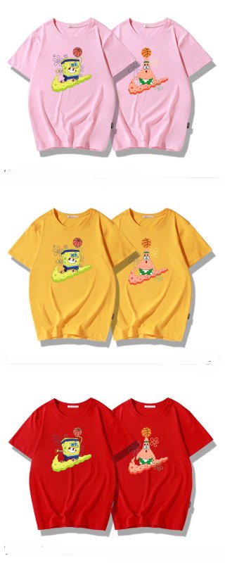 画像17: Sponge Bob & Patrick men's short-sleeved T-shirt  スポンジボブ&パトリック半袖Tシャツユニセックス男女兼用 (17)