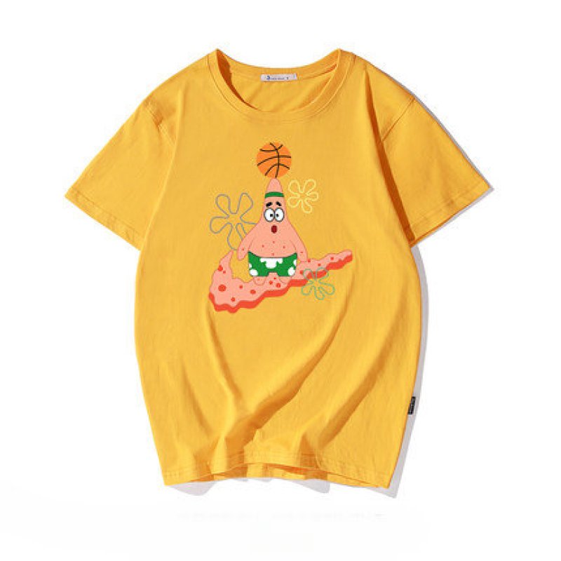 画像15: Sponge Bob & Patrick men's short-sleeved T-shirt  スポンジボブ&パトリック半袖Tシャツユニセックス男女兼用 (15)