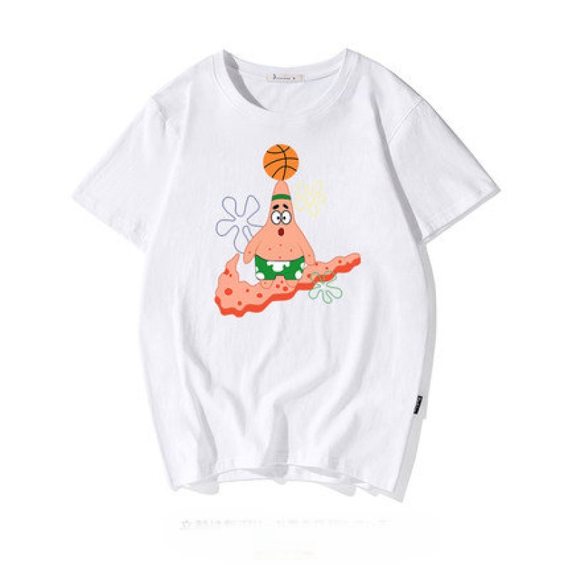 画像12: Sponge Bob & Patrick men's short-sleeved T-shirt  スポンジボブ&パトリック半袖Tシャツユニセックス男女兼用 (12)