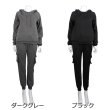 画像3: Womens Cargo Hoodie and Pants Set upスウェット セットアップ フード付きパーカー +カーゴパンツ (3)