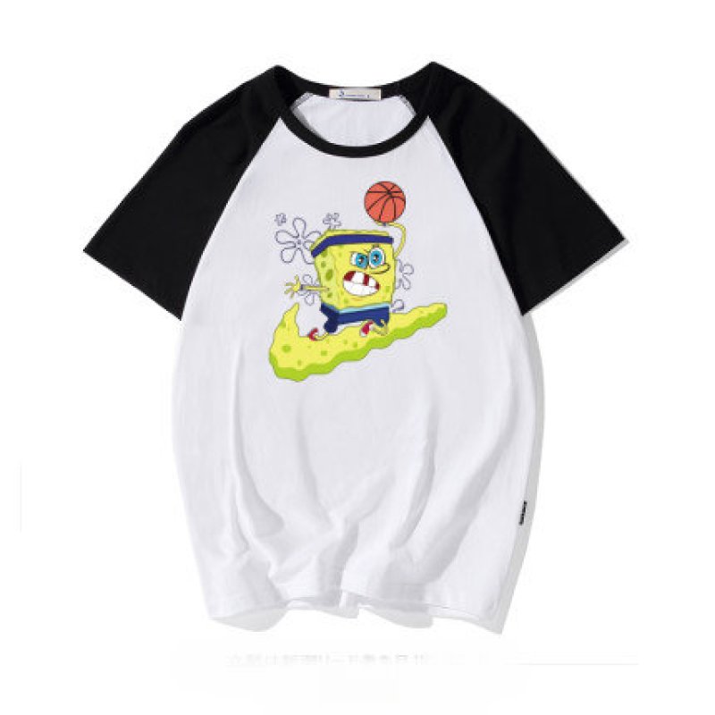 画像2: Sponge Bob & Patrick men's short-sleeved T-shirt  スポンジボブ&パトリック半袖Tシャツユニセックス男女兼用 (2)