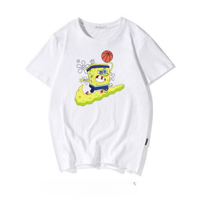 画像1: Sponge Bob & Patrick men's short-sleeved T-shirt　 スポンジボブ＆パトリック半袖Ｔシャツユニセックス男女兼用 (1)