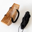 画像4: Woman’s Natural roll rattan bamboo bag      ナチュラルロールバンブートートショルダーかご　籠ハンドバック　 (4)