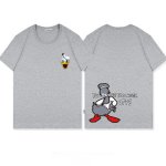 画像1: men's Donald Duck loose short-sleeved T-shirt　ドナルドダックオーバーサイズ半袖Ｔシャツユニセックス男女兼用 (1)