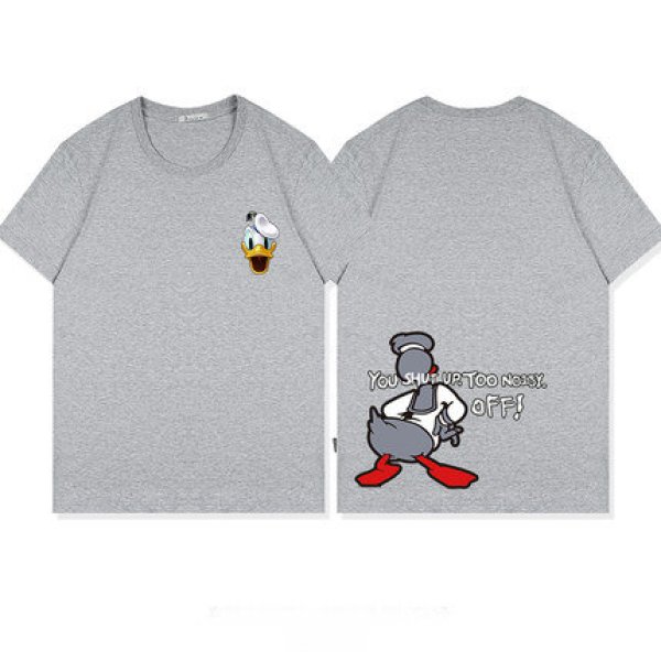 画像1: men's Donald Duck loose short-sleeved T-shirt　ドナルドダックオーバーサイズ半袖Ｔシャツユニセックス男女兼用 (1)