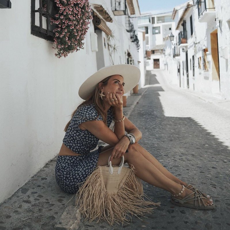 画像4: Woman’s Natural portable messenger bag fringed woven bag    フリンジ トートショルダーかご 籠ハンドバック  (4)