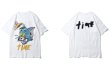 画像1: Men's tom & Julie Print Oversize T-shirt トム&ジュリー両面プリントオーバーサイズ 半袖Tシャツユニセックス 男女兼用 (1)