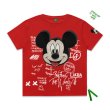 画像1: men's Disney  Mickey Mouse  short-sleeved T-shirt　ディズニーミッキーマウスオーバーサイズ半袖Ｔシャツユニセックス男女兼用 (1)