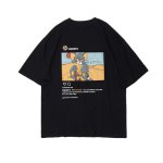 画像1: Men's TOM &JERRY alphabet cartoon anime tshirt オーバーサイズ ユニセックス 男女兼用 トム＆ジェリー プリント SENSELESS センスレス レターロゴ入り 半袖Tシャツ (1)
