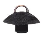 画像3: Woman’s Natural Hat Straw Bag Eva Evie Woven Tote Bag 　即納帽子 ハット風 かご 籠 トートバッグ ハンドバッグ　 (3)