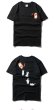 画像6: Men's paragraph Kanye middle finger cat canned cat cotton short-sleeved T-shirt  キャットプリント  オーバーサイズ 半袖Tシャツユニセックス 男女兼用 (6)