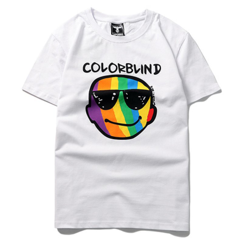 画像2: Men's Bieber color portrait    short-sleeved T-shirt       ビーバーカラーポートレートプリント  オーバーサイズ 半袖Tシャツユニセックス 男女兼用 (2)