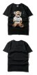 画像4: Men's grandfather crying bear short-sleeved T-shirt     クライングベアプリント  オーバーサイズ 半袖Tシャツユニセックス 男女兼用 (4)