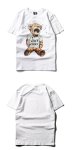 画像3: Men's grandfather crying bear short-sleeved T-shirt     クライングベアプリント  オーバーサイズ 半袖Tシャツユニセックス 男女兼用 (3)