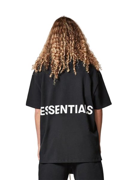 画像1: Men's  Large Letter Short Sleeve T-Shirt  Essentials logo ラージレターショートスリーブTシャツ エッセンシャルズ ロゴプリント  オーバーサイズ 半袖Tシャツユニセックス 男女兼用 (1)