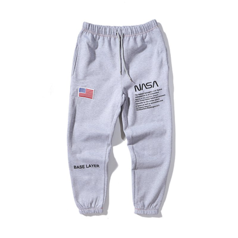 画像8:  Men's Casual nasa pants astronaut pants Jogging Harem Pants  カジュアルジョギングハーレムパンツスウェットパンツ ジョガーパンツ (8)