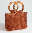 画像4: Woman’s woven beaded bag　　ビーズトートハンドバッグ　 (4)