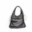 画像7: Woman’s simple folding cloth bag waterproof large capacity nylon bag　　折りたたみ防水ナイロンショルダーポータブルバッグハンドバッグ　 (7)